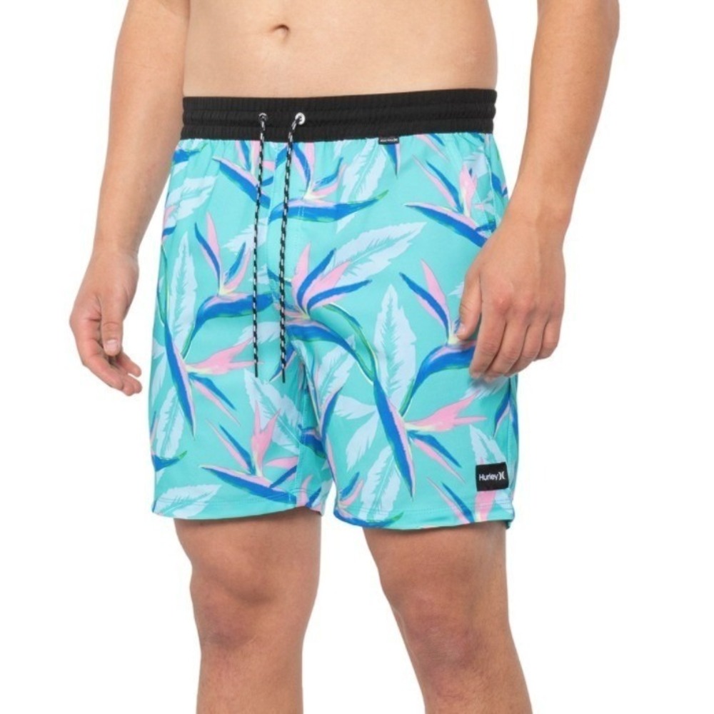 Hurley Volley Shorts Mens Large Playa Volley Swim 17" Board Shorts New